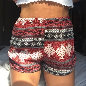 Printed Flowy Shorts